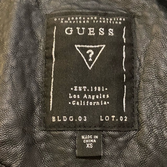 Guess faux leather moto jacket - Picture 3 of 4